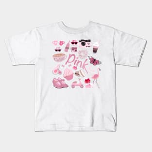 Cute Pink Stuff Kids T-Shirt